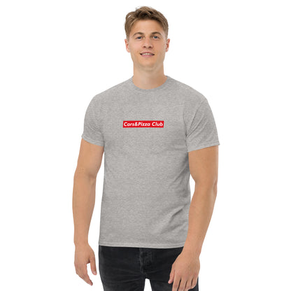 Cars&amp;Pizza Club "BoxLogo" Red Unisex T-Shirt