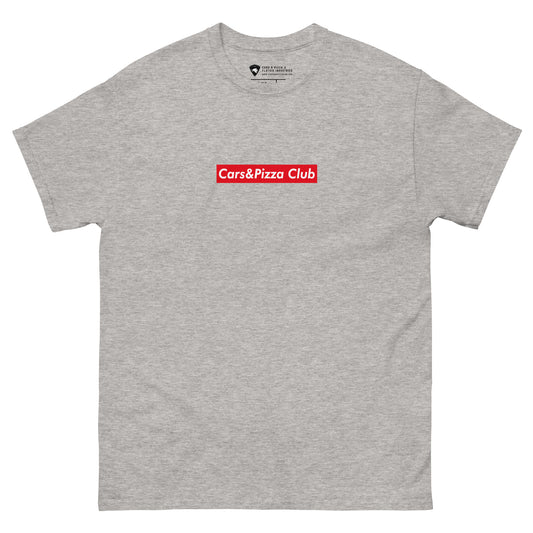 Camiseta unisex Cars&Pizza Club "BoxLogo" Red