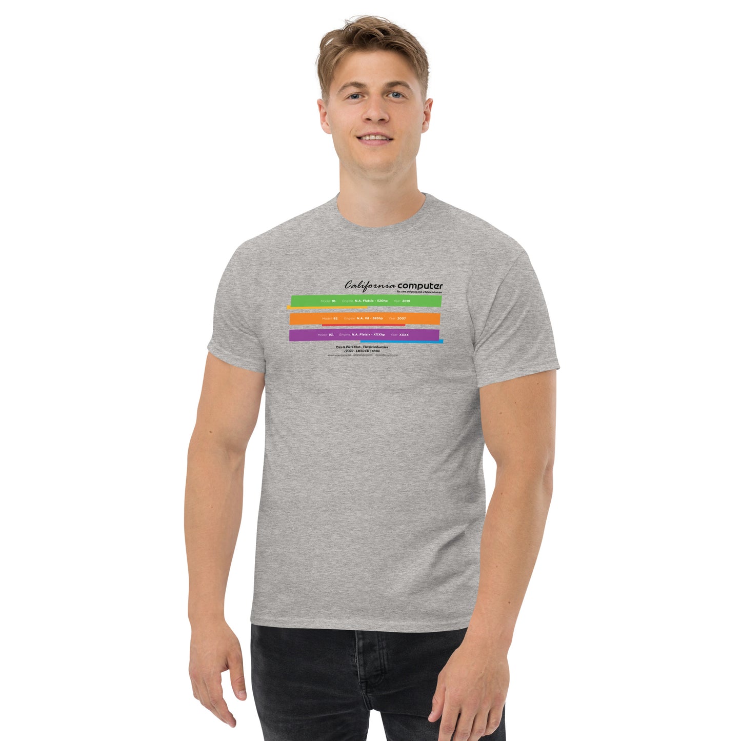 Rainbow "Cars&amp;Pizza Edition 1" Exclusive series only 50 units unisex t-shirt.
