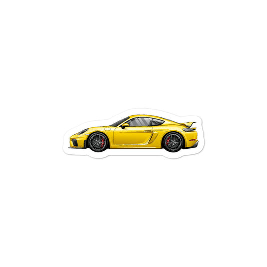Die-cut stickers GT4 Yellow