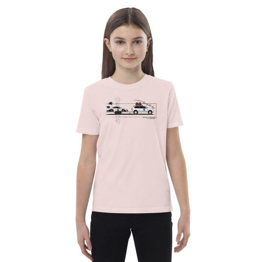 Camiseta para niños de coches