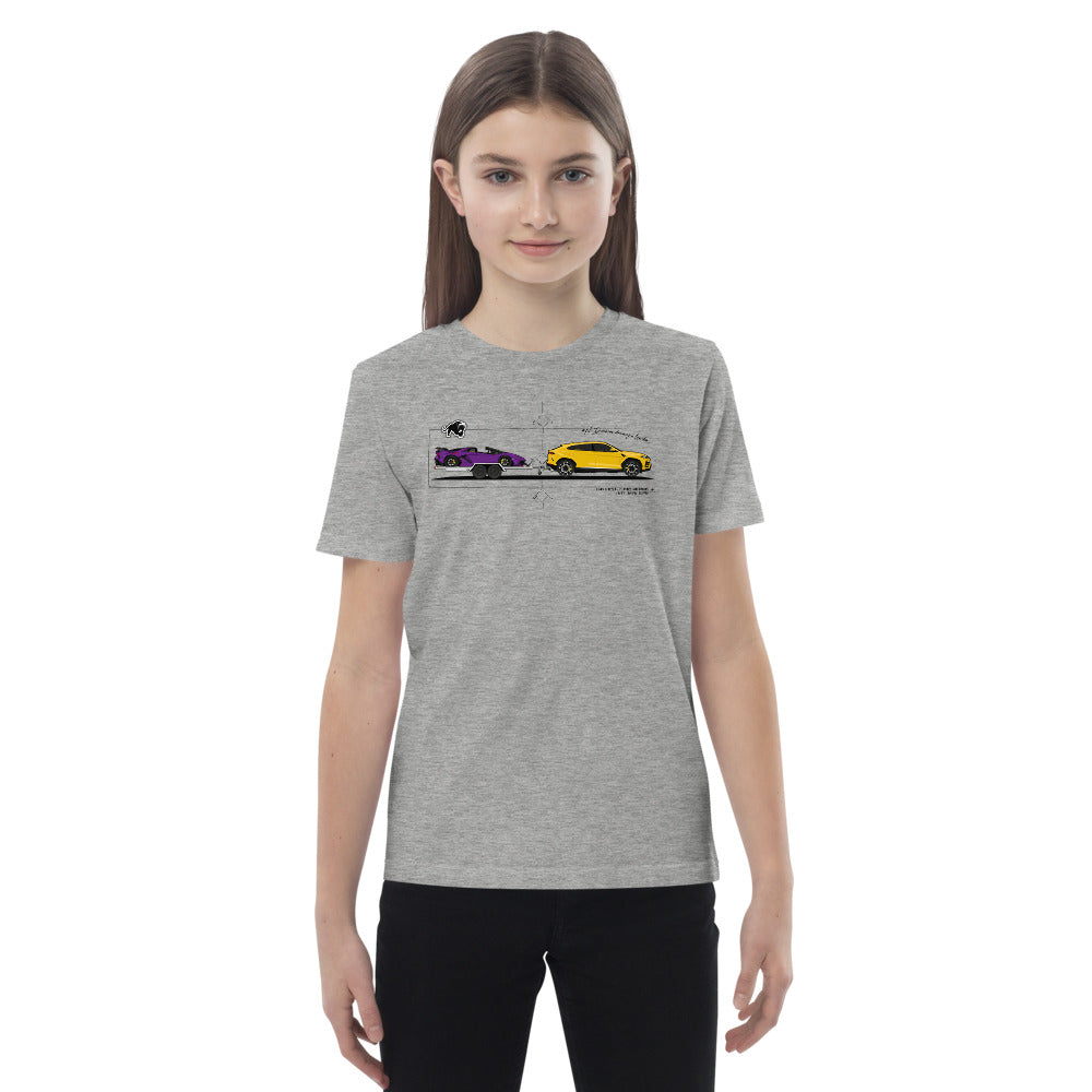 Lamborghini Urus &amp; Aventador SVJ "No dramas Driving a Lambo" unisex kids t-shirt