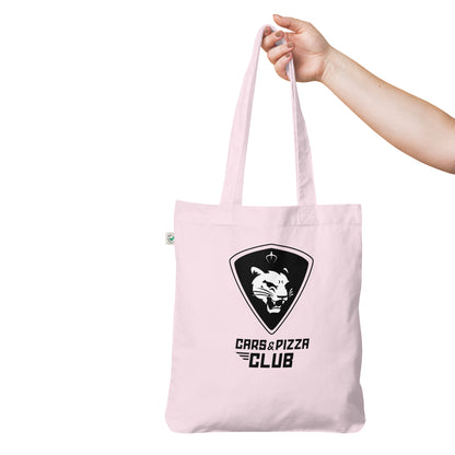 Organic tote bag "Cars&amp;Pizza Club" New Logo