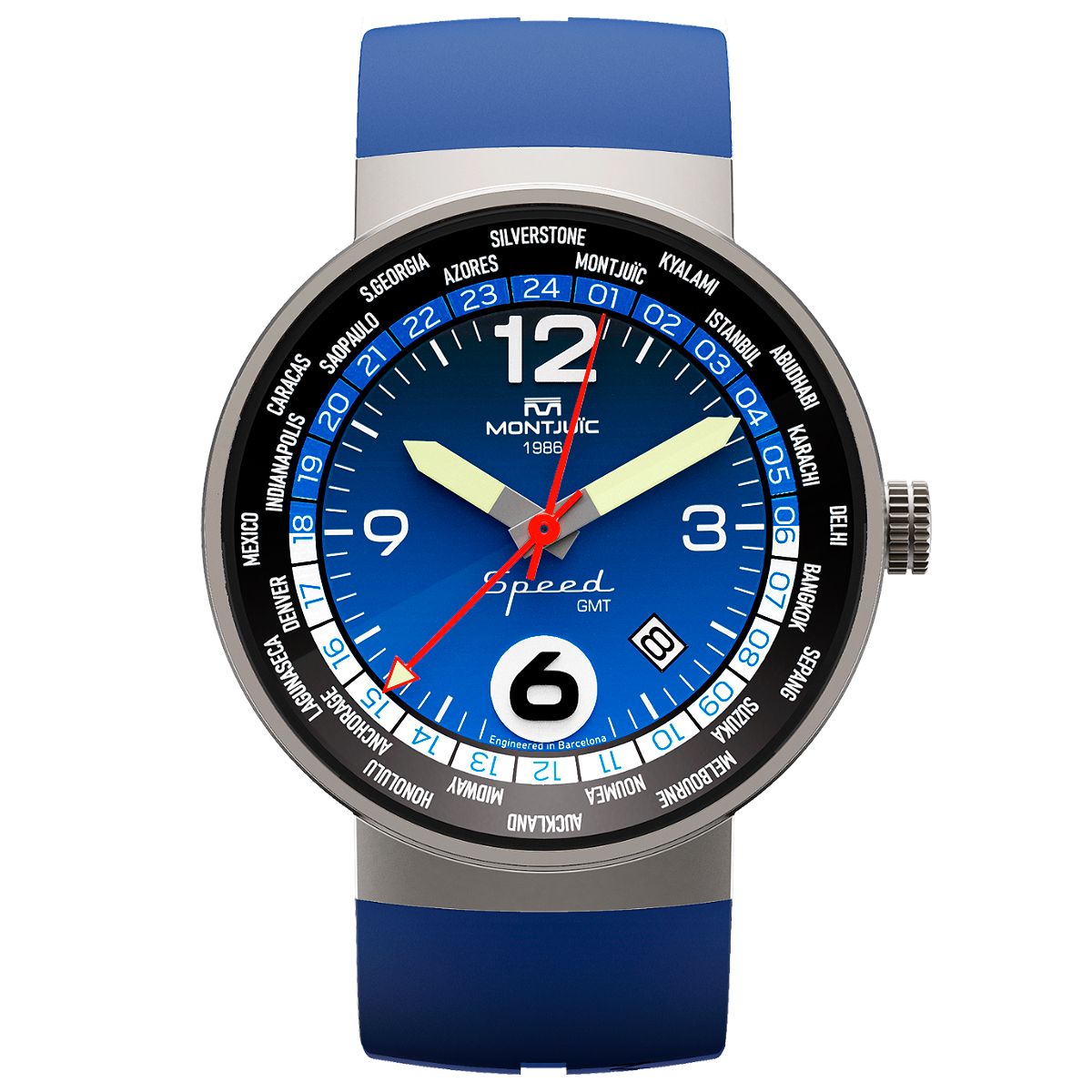 Reloj Montjuic GMT Azul