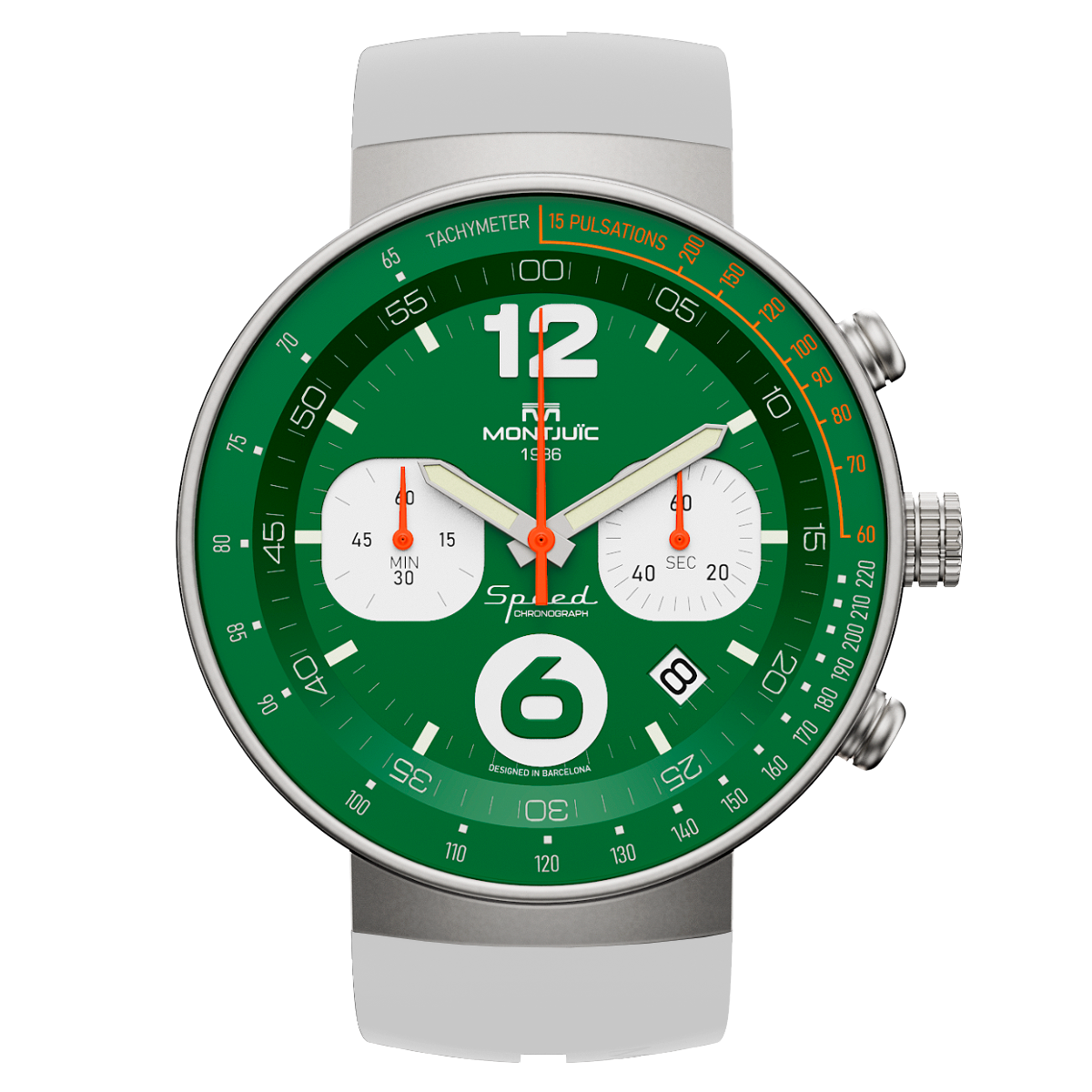 Montjuic Speed ​​Chrono Green Watch