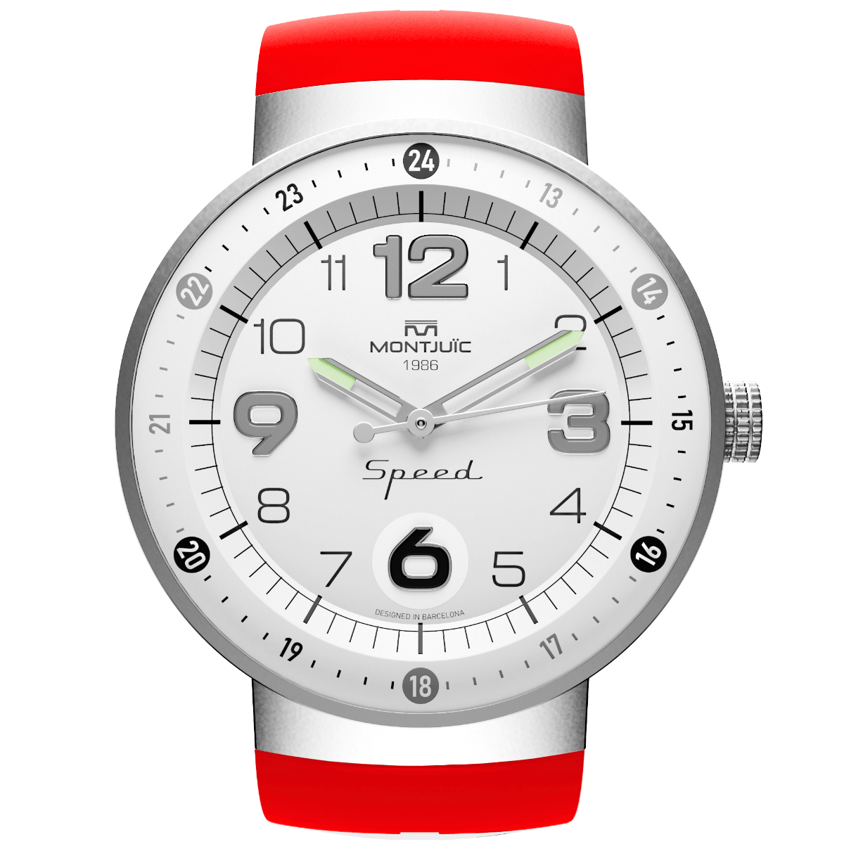 Montjuic Speed ​​Watch White