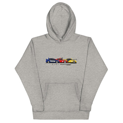 Cars&Pizza Mitsubishi "Legends" unisex hooded sweatshirt