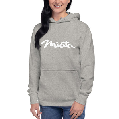 Sudadera con gorro unisex "Miata" White