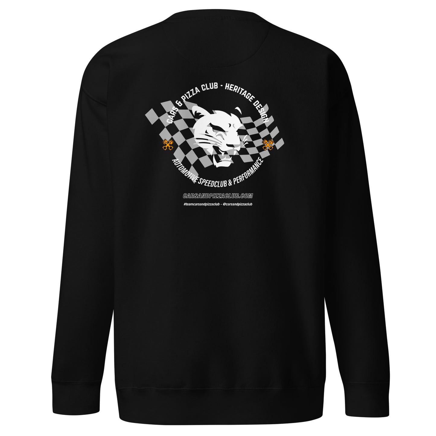 Speed ​​Club Logo "Cars&amp;Pizza" unisex sweatshirt