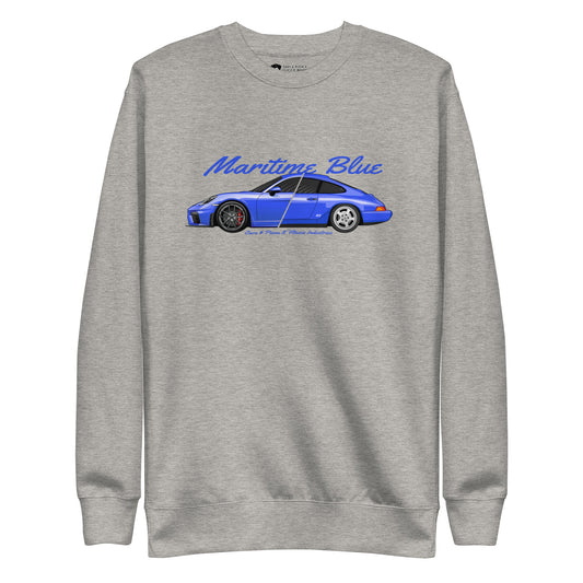 GT4&amp;911RS "Maritime Blue" unisex sweatshirt