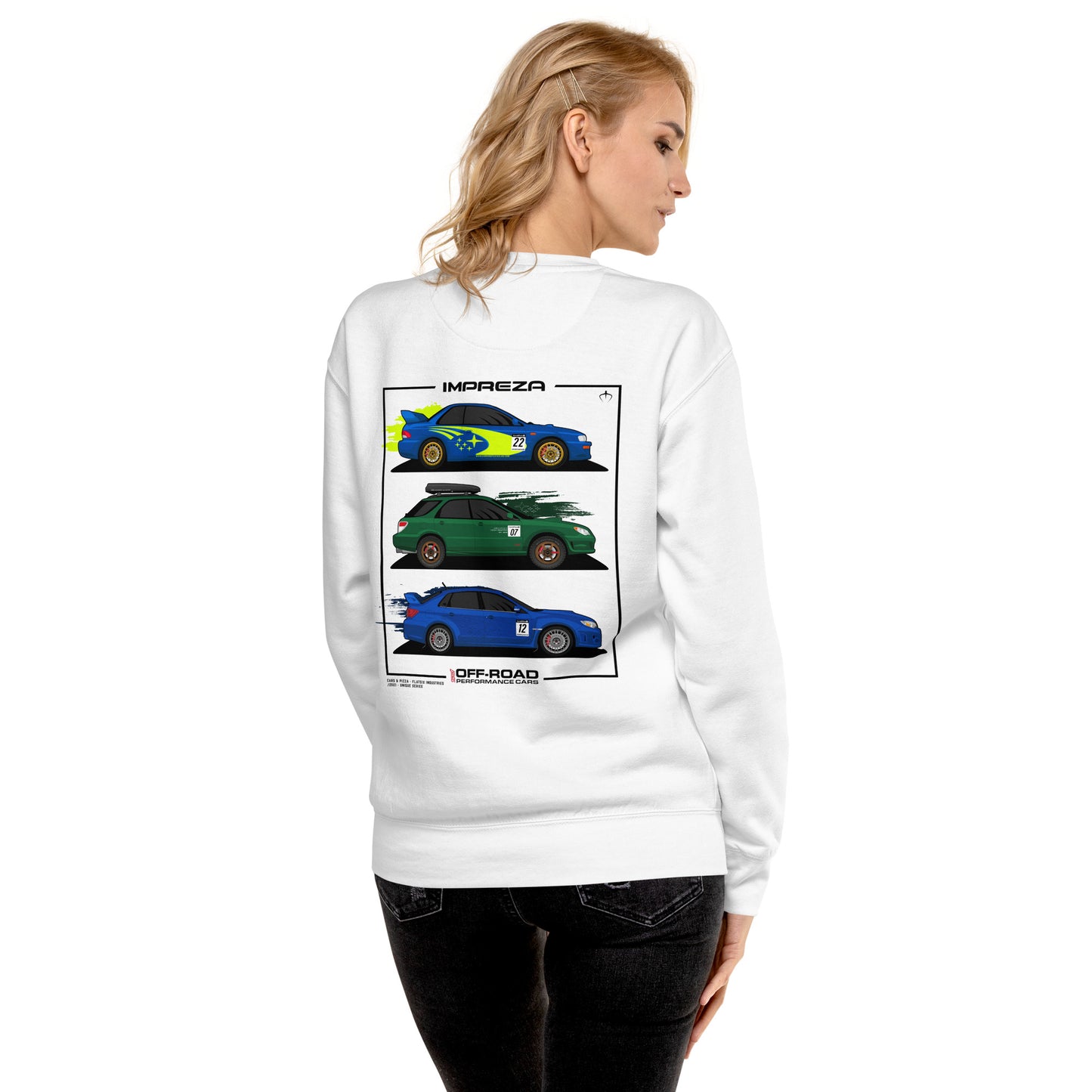 Subaru Impreza Off-Road Performance Cars Unisex Sweatshirt
