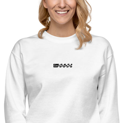 Cars&amp;Pizza Club "BoxLogo" Racing Flag unisex embroidered sweatshirt