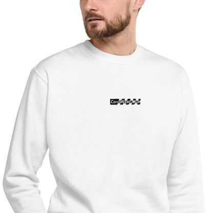 Cars&amp;Pizza Club "BoxLogo" Racing Flag unisex embroidered sweatshirt