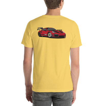Camiseta unisex 991.2 GT2 RS MR #TeamCarsandPizza